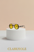 Lunettes noires verres jaunes