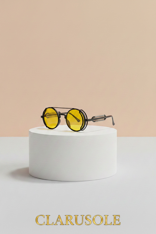 Lunettes noires verres jaunes